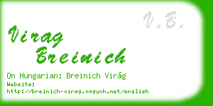virag breinich business card